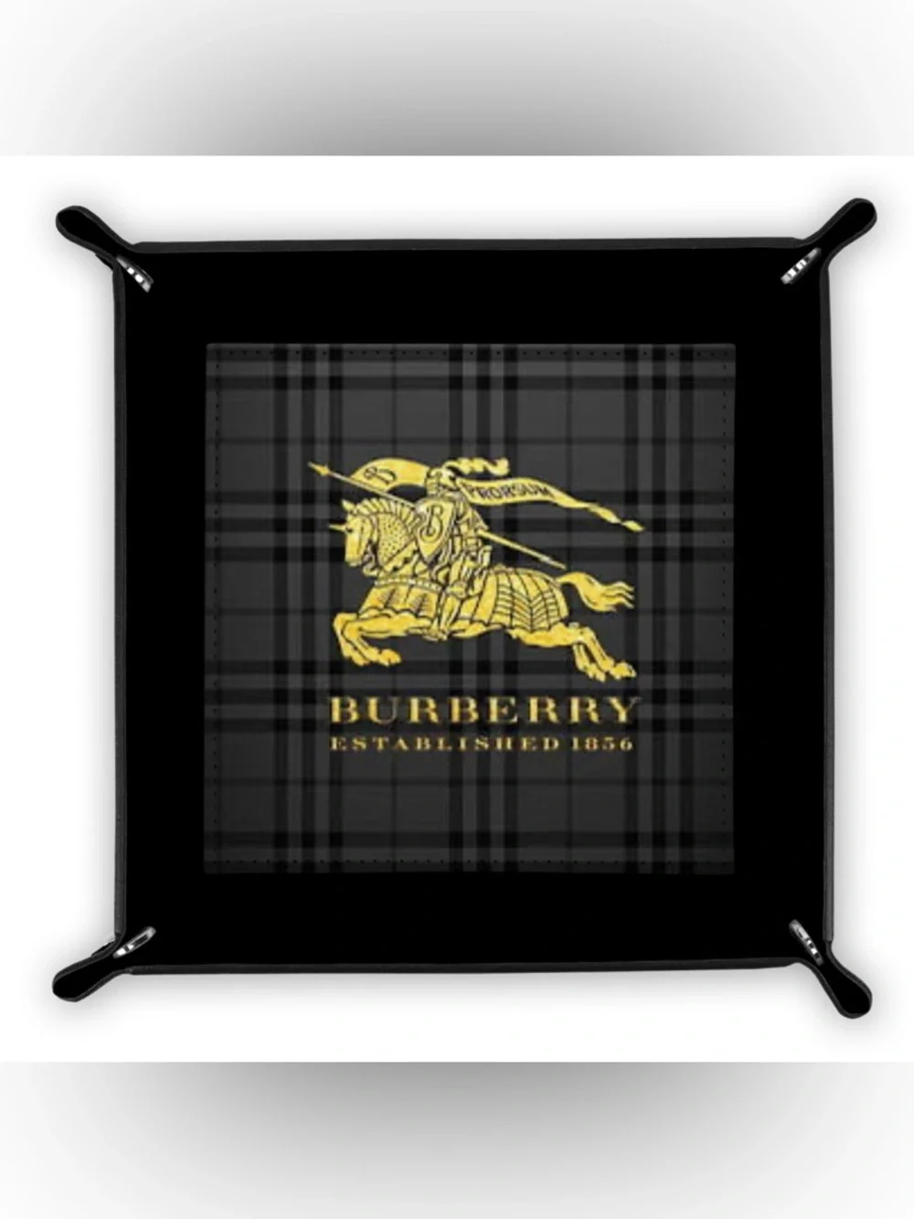 HANDMADE FASHION Foldable PU Leather Accessory Tray